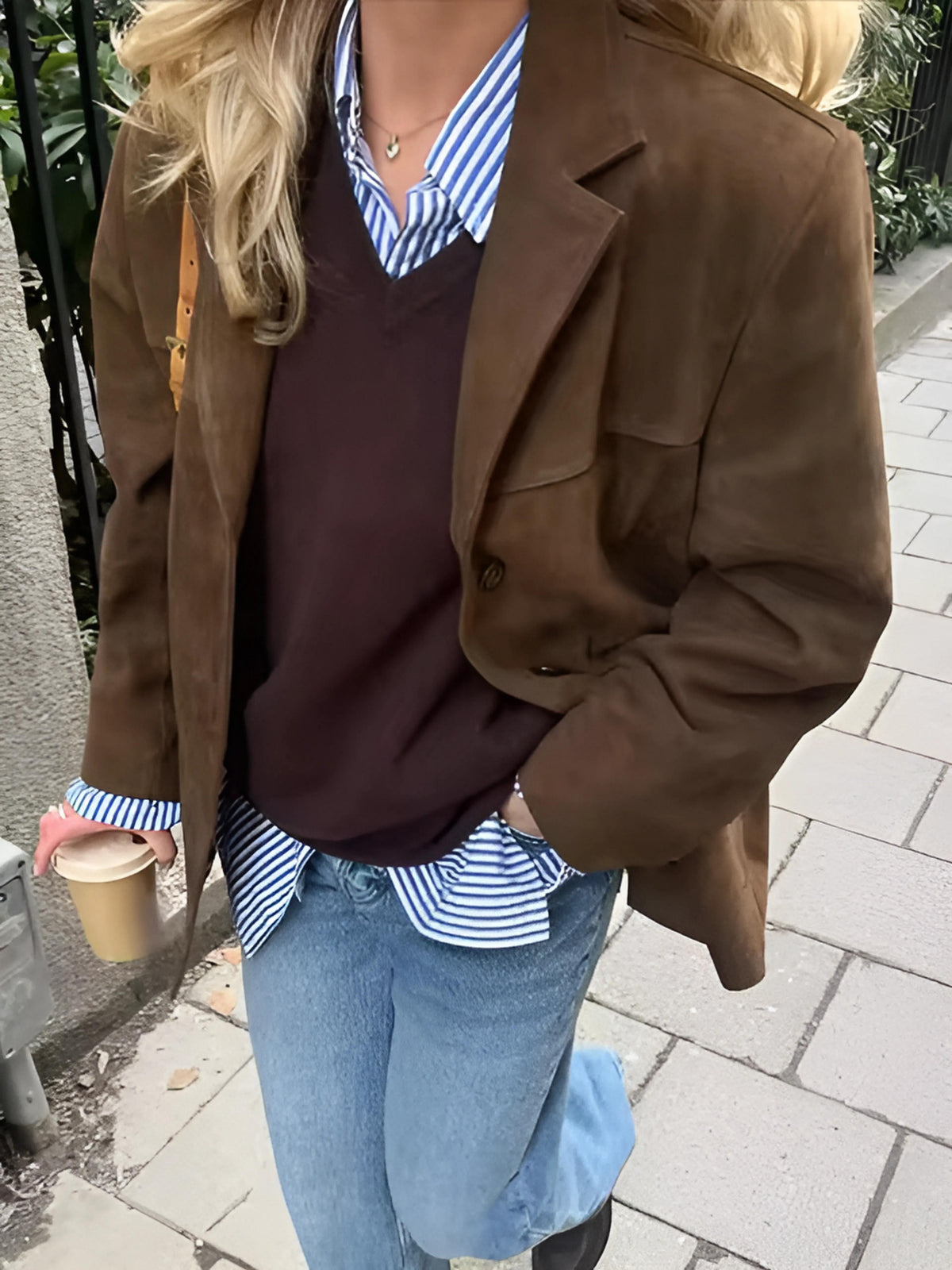 Carla - Retro Suede Jacket