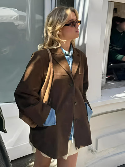 Carla - Retro Suede Jacket