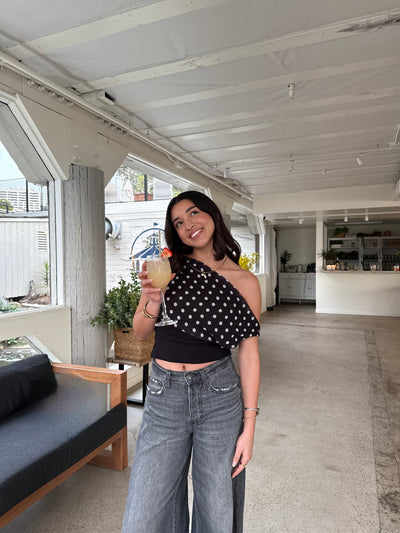 Kimmie polka dotted top