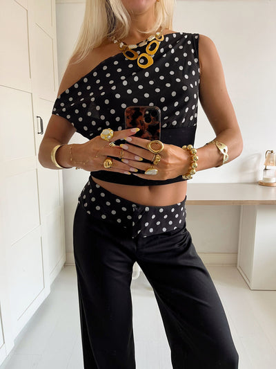 Kimmie polka dotted top