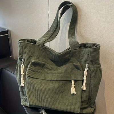 Olivia - Riffled Shoulder Bag