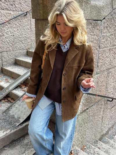 Carla - Retro Suede Jacket