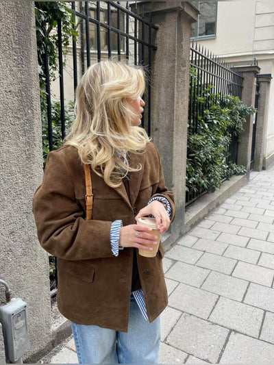Carla - Retro Suede Jacket