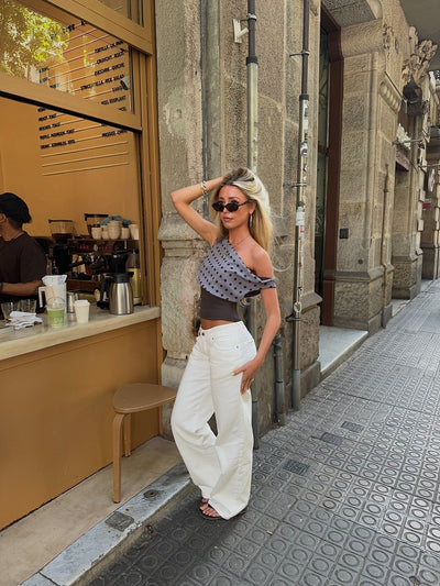 Kimmie polka dotted top
