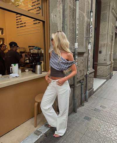 Kimmie polka dotted top